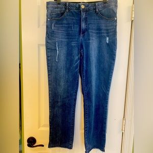 Wit & Wisdom Ab-Solution Frayed Hem Straight Leg SZ 12